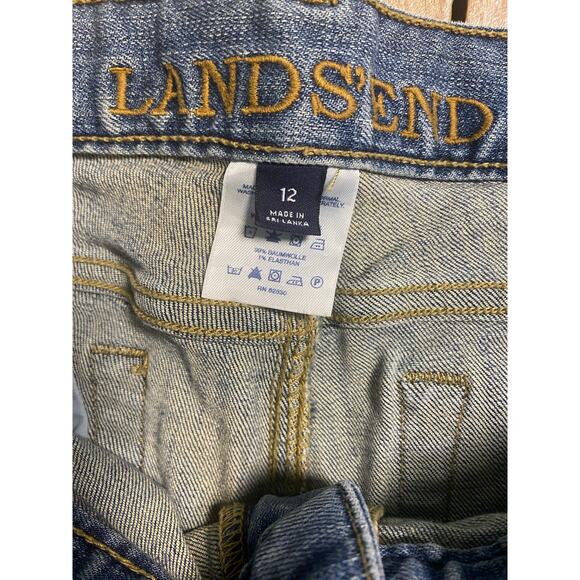 Lands' End Women’s Size 12 Bootcut Jeans Medium Wash Stretch Denim - Picture 3 of 8